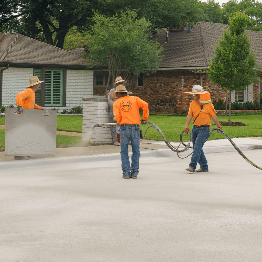 OXCON Systems installing our concrete repair and resurfacing system