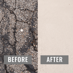 Commercial repair of parking lot