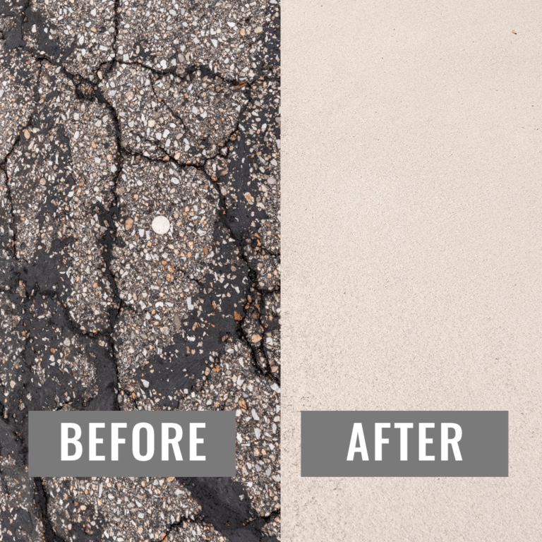 Commercial repair of parking lot